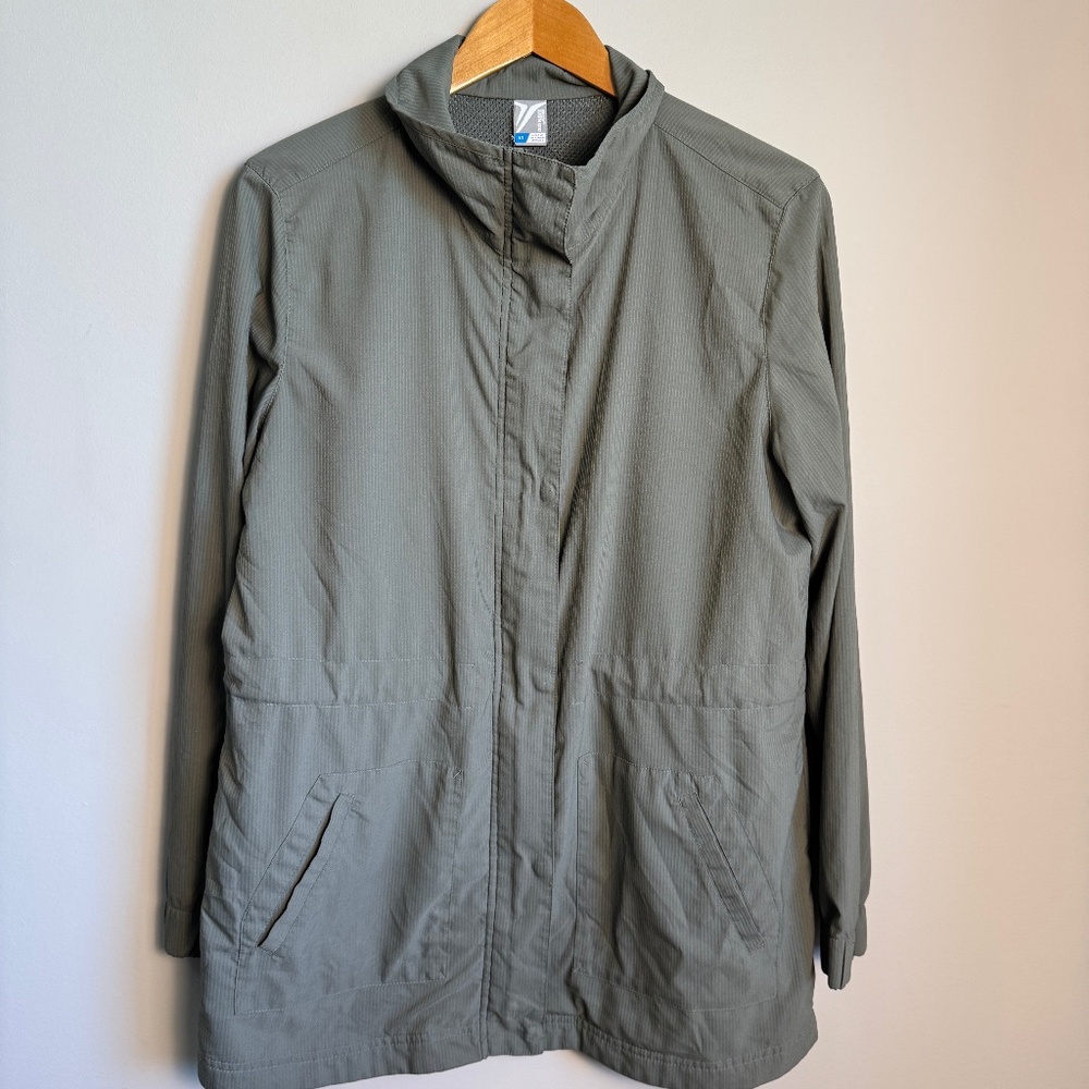 Old Navy Active Womens Lifestyle Jacket Green Size Large Lightweight Hiking Camp